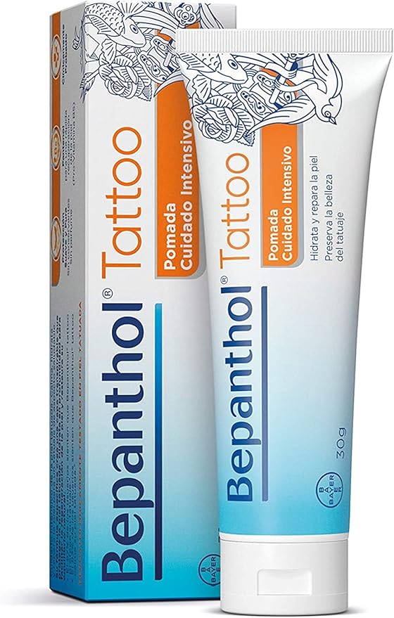 BEPANTHOL Panthenol Cream - Hydrates & Repairs Post-Tattoo Skin - Preserves Tattoo Beauty - 30g - Preservative & Unscented Free