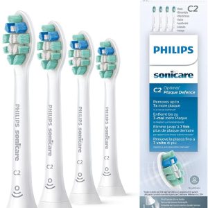 Philips Sonicare Optimal Plaque Defense White BrushSync Heads (Compatible with All Philips Sonicare Handles), 4 Pack